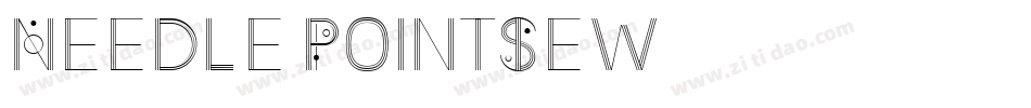 Needle PointSew字体转换